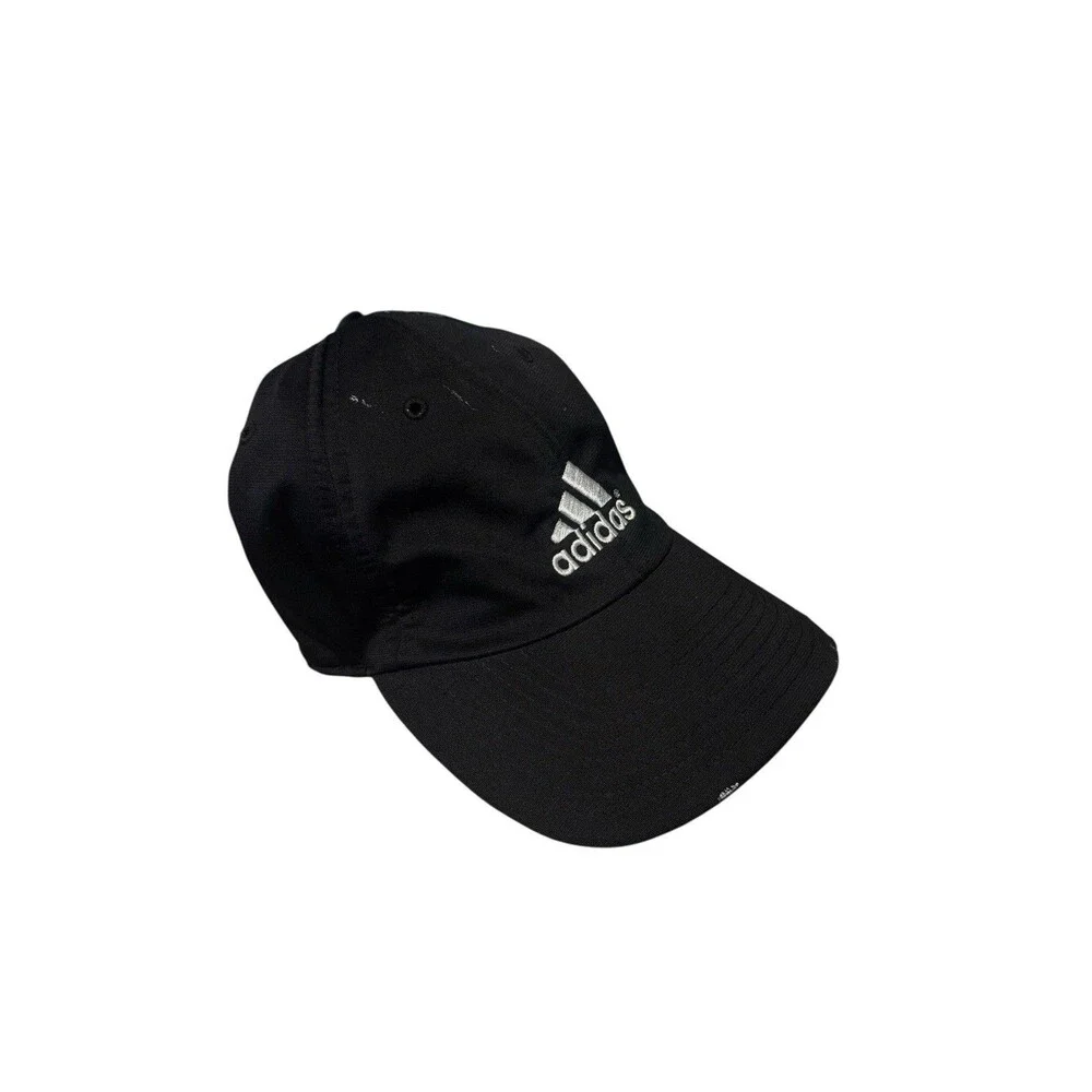 Adidas Slideback Black Hat OSFA Embroidered Adjustable
